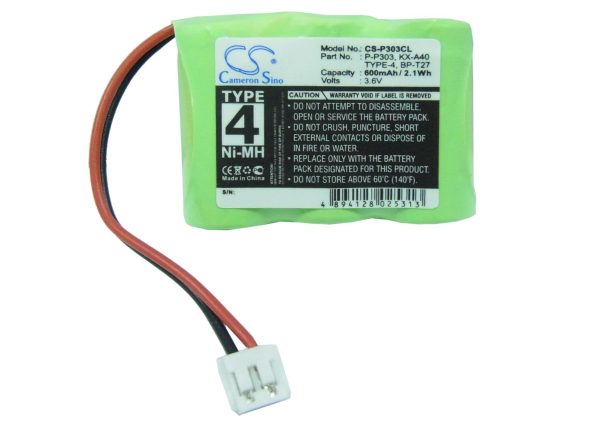 Батерия за телефон 3* 1/2АА 3.6V NiMH 600mAh V Tech 2417  KX-A40 Cameron Sino 1