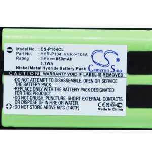 Батерия за телефон 3.6V NiMH 850mAh HHR-P104 Panasonic KX-TG5452M Cameron Sino 1