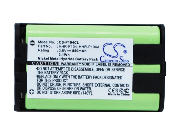 Батерия за телефон 3.6V NiMH 850mAh HHR-P104 Panasonic KX-TG5452M Cameron Sino 1