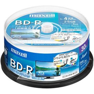 BD-R MAXELL, Single layer, Blu-Ray, 25 GB, 4x, Printable, 25 px. 1