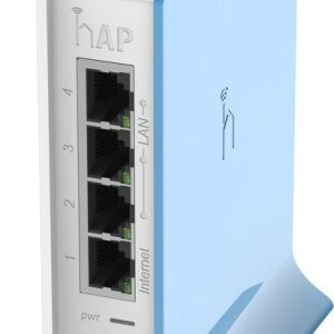 Безжичен Access Point MikroTik hAP lite RB941-2nD-TC, 32MB RAM, 4xLAN, built-in 2.4Ghz 802.11b/g/n, tower case 1