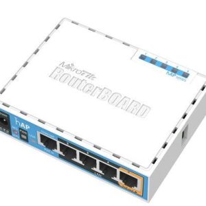Безжичен Access point MiKrotik HAP RB951UI-2ND, 5 x 10/100 Mbps, PoE, Бял 1