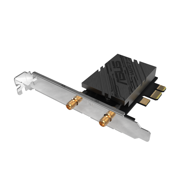 Безжичен адаптер ASUS PCE-BE92BT WiFi 7 PCI-e две външни антени и Bluetooth 5.4 2