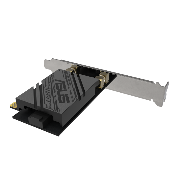 Безжичен адаптер ASUS PCE-BE92BT WiFi 7 PCI-e две външни антени и Bluetooth 5.4 3