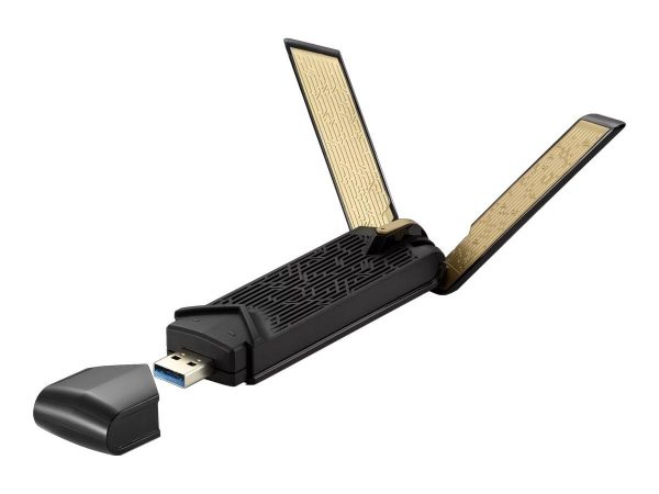 Безжичен адаптер ASUS USB-AX56 Dual Band AX1800 WiFi 6 802.11ax, USB 3.2 Gen1, вградена антена 1