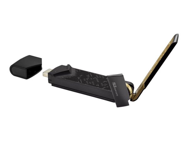 Безжичен адаптер ASUS USB-AX56 Dual Band AX1800 WiFi 6 802.11ax, USB 3.2 Gen1, вградена антена 2