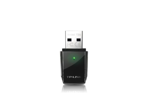 Безжичен адаптер TP-LINK Archer T2U, AC600, Dual band, USB, вградена антена 5