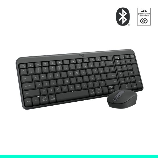 Безжичен комплект Logitech MK250 Graphite - Кирилизирана 1