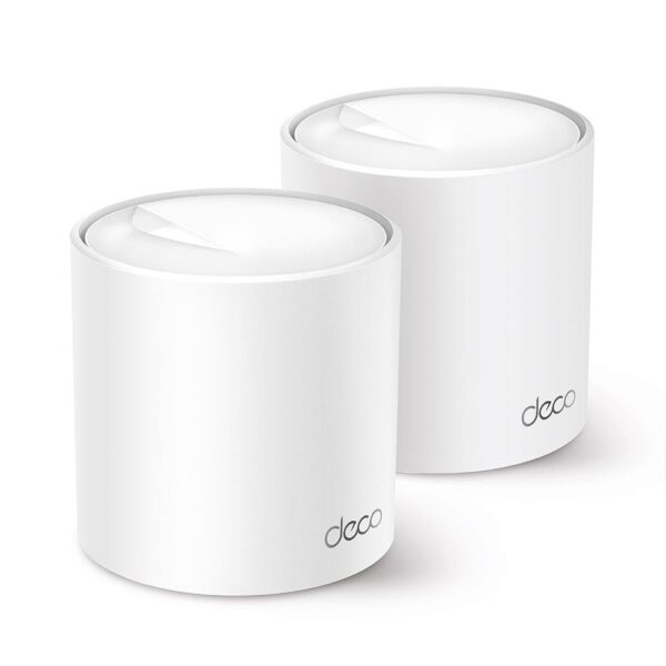 Безжичен рутер TP-Link Deco X60 V3 2-Pack, AX5400, 2.4/5 GHz, 574 - 2402 Mbps, Gigabit 1