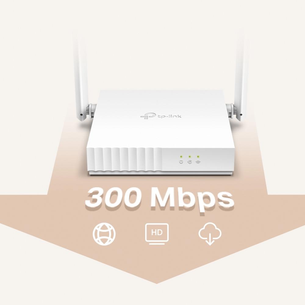 Безжичен рутер TP-LINK TL-WR820N, 2.4 GHz, 300Mbps, 10/100 4