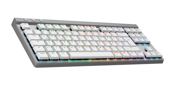 Безжична геймърска клавиатура Logitech G515 Lightspeed TKL White 3