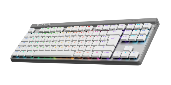 Безжична геймърска клавиатура Logitech G515 Lightspeed TKL White 4