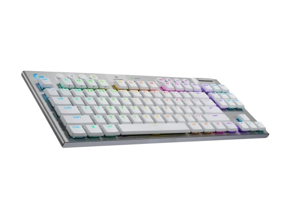 Безжична геймърска механична клавиатура Logitech G915X White Lightspeed TKL - GL Tactile Switch 3