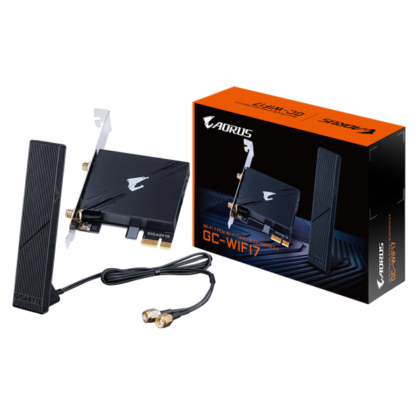 Безжична карта GIGABYTE AORUS WIFI 7 5800Mbps, Bluetooth 5.3 2