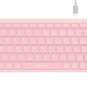 Безжична клавиатура A4TECH FBX51C FSTyler, розово 1