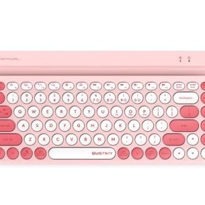 Безжична клавиатура A4tech Fstyler FBK30, Bluetooth, 2.4G, Стойка за телефон, Кирилизирана, Розова 1