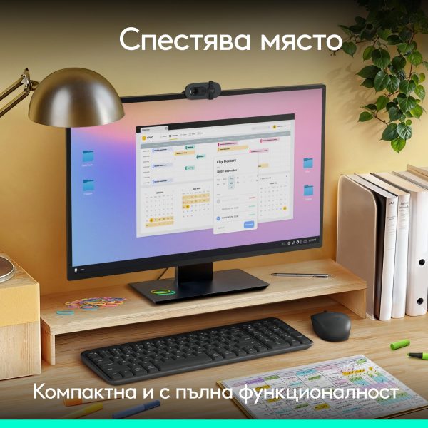 Безжична клавиатура Logitech K250 Graphite - Кирилизирана 5