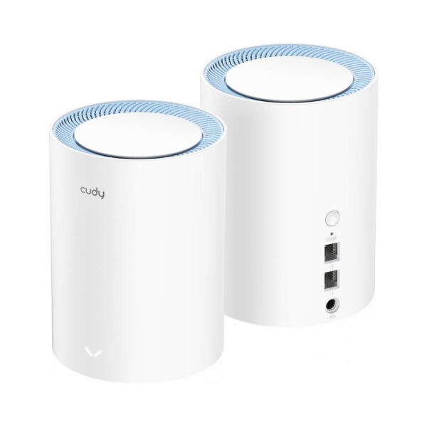 Безжична Mesh система Cudy M1200 2, AC1200 Dual Band, 2.4/5 GHz, 300 - 867 Mbps, 2 броя 1