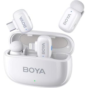 Безжична микрофонна система BOYA Mini за USB-C и DI - Бели 1