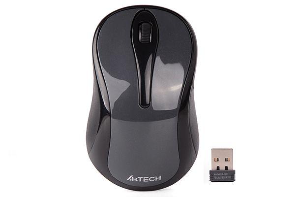 Безжична мишка A4Tech G3-280NS, 2.4G Hz, USB, Безшумна, Сив 1