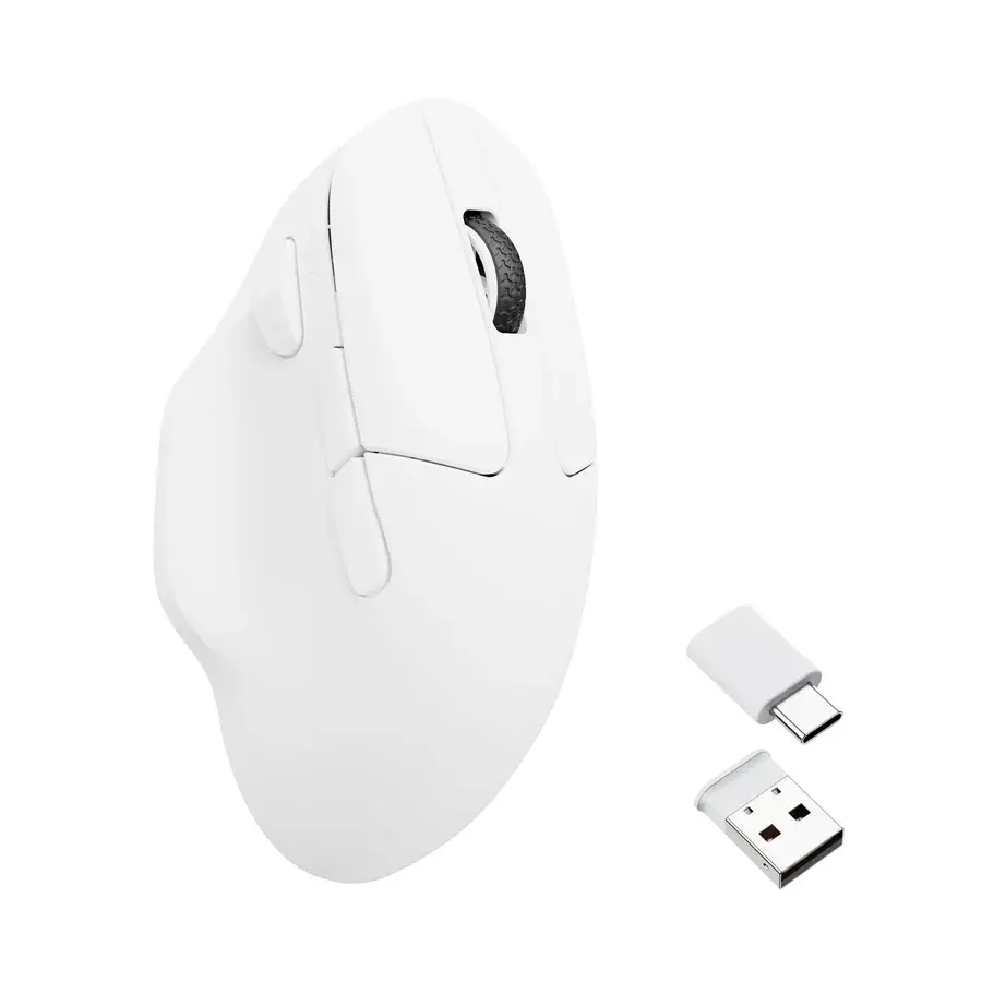 Безжична мишка Keychron M7 1000Hz, Matte White 2
