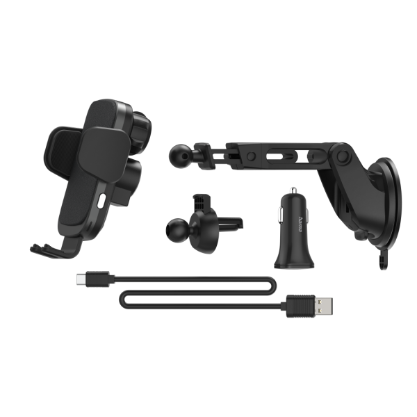 Безжично зарядно и стойка за кола HAMA FC10 Motion, 10W, Qi, Черен 3