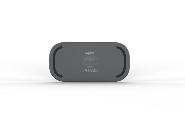 Безжично зарядно RAPOO XC260, Qi, Двойно, 7.5W/10W, Черен 6