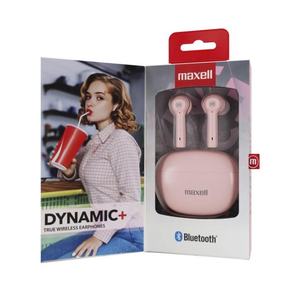 Блутут слушалки MAXELL Dynamic, Докинг кутийка, True Wireless, Розов 2