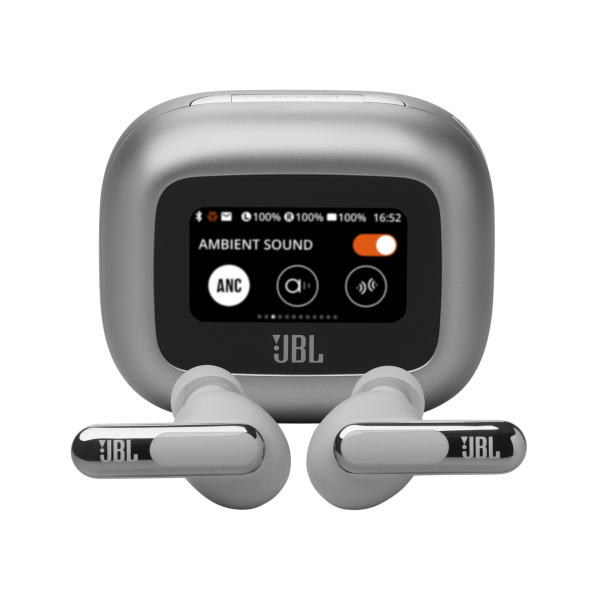 Блутут слушалки-тапи JBL Live Beam 3 - Сребрист 1