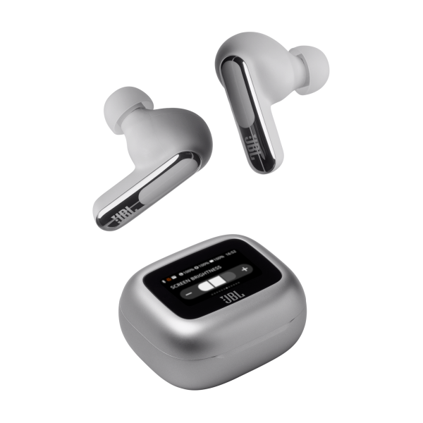 Блутут слушалки-тапи JBL Live Beam 3 - Сребрист 7