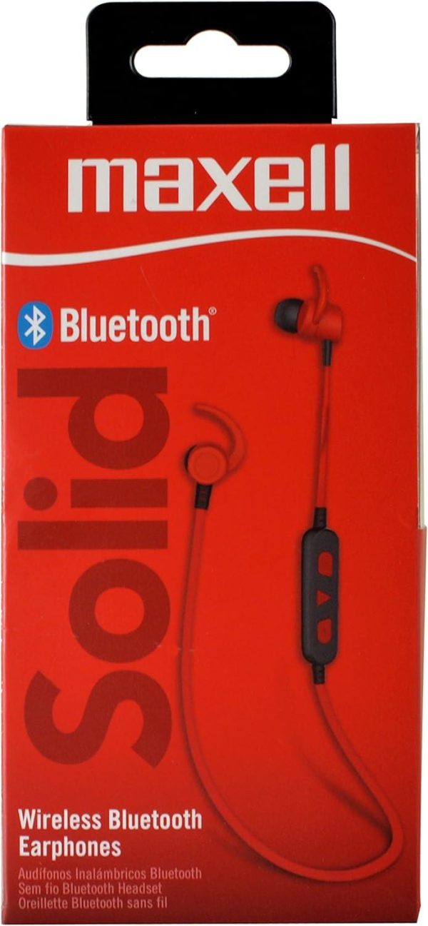 Блутут слушалки тапи MAXELL BT100 SOLID, Червени 2