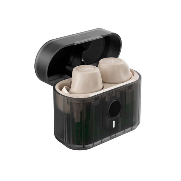 Блутут слушалки тапи с микрофон HyperX Cirro Buds Pro - Tan 3