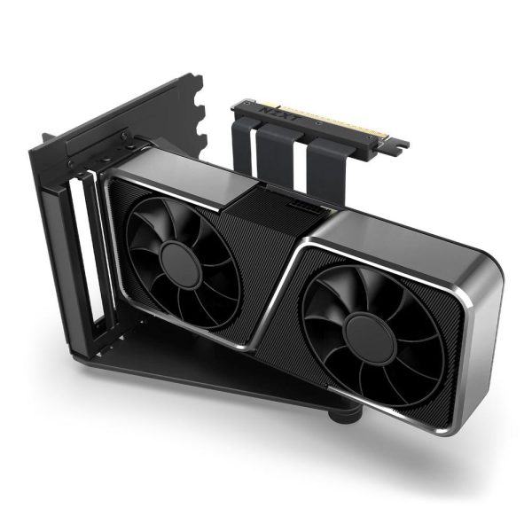 Брекет и кабел NZXT H7 Vertical GPU Mounting Kit, за вертикален монтаж на видео карта, Черен 3
