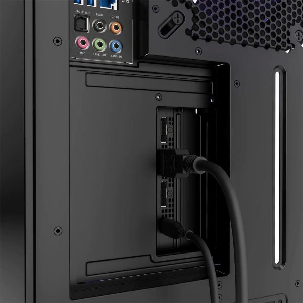 Брекет и кабел NZXT H7 Vertical GPU Mounting Kit, за вертикален монтаж на видео карта, Черен 6