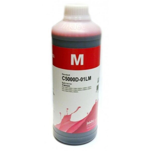 Бутилка с мастило INKTEC за Canon PGI-1200/1300/1400/1500/2500, MB2020/5020/5070/iB4020, Dye, 1L, Червен 1
