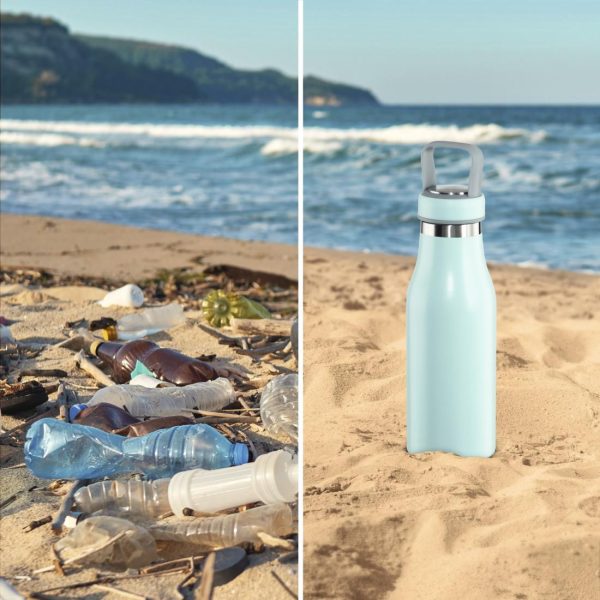 Бутилка за течности Xavax To Go, 500 ml, Неръждаема стомана, Двойна изолация 10