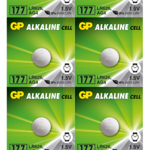 Бутонна алкална батерия GP177 LR-626/ 10 бр./pack цена за 1 бр./ AG4 1.55V GP 1