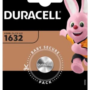 Бутонна батерия DURACELL CR-1632, 3V, Литиева  1