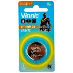 Бутонна батерия литиева 3V CR2412  VINNIC 1