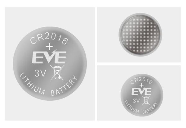 Бутонна батерия литиева CR 2016 1pc bulk 3V EVE BATTERY 1
