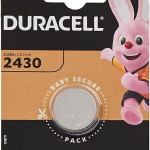 Бутонна батерия литиева DURACELL CR2430, 3V,  1 бр. в блистер, цена за 1 бр. 1