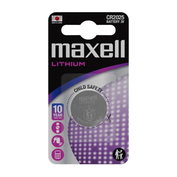 Бутонна батерия литиева MAXELL CR2025 3 V 1