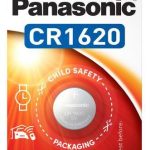 Бутонна батерия PANASONIC CR-1620, 3V, Литиева  1