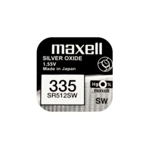 Бутонна батерия сребърна MAXELL SR512 SW /335 1.55V 1