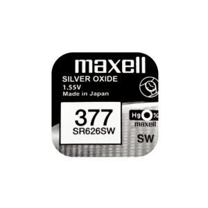 Бутонна батерия сребърна MAXELL SR626 SW /AG4/377/ 1.55V 1