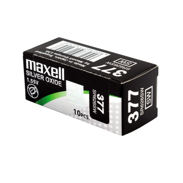 Бутонна батерия сребърна MAXELL SR626 SW /AG4/377/ 1.55V 4
