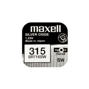 Бутонна батерия сребърна MAXELL SR716 SW 1.55V /315/ 1
