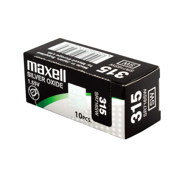 Бутонна батерия сребърна MAXELL SR716 SW 1.55V /315/ 3