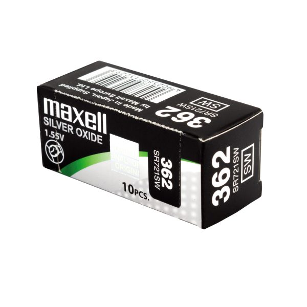 Бутонна батерия сребърна MAXELL SR721 SW  AG11/362/ 1.55V 3