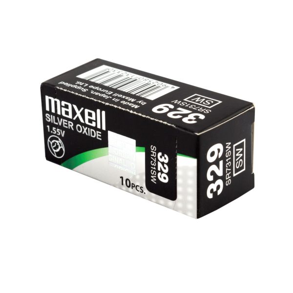 Бутонна батерия сребърна MAXELL SR731 SW / 329/, 1.55V 3